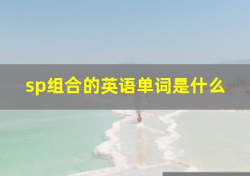 sp组合的英语单词是什么