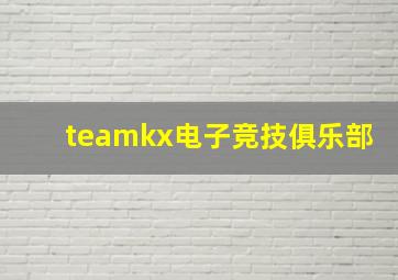 teamkx电子竞技俱乐部