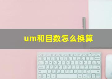 um和目数怎么换算