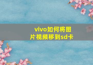 vivo如何将图片视频移到sd卡