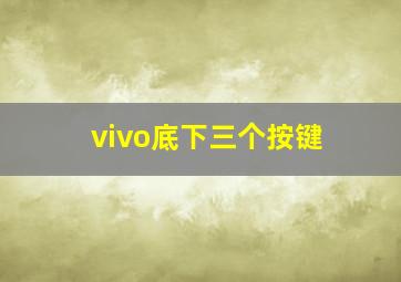 vivo底下三个按键