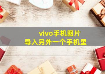 vivo手机图片导入另外一个手机里