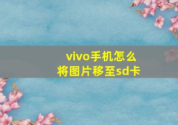 vivo手机怎么将图片移至sd卡