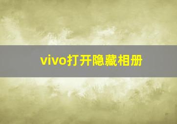 vivo打开隐藏相册