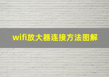 wifi放大器连接方法图解