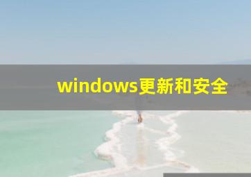 windows更新和安全