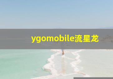 ygomobile流星龙