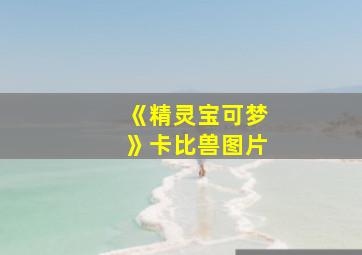 《精灵宝可梦》卡比兽图片