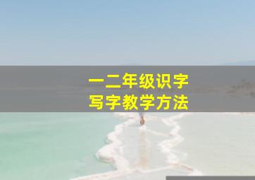 一二年级识字写字教学方法