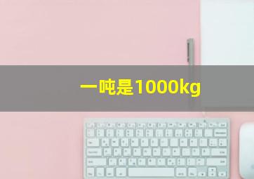 一吨是1000kg