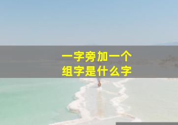 一字旁加一个组字是什么字