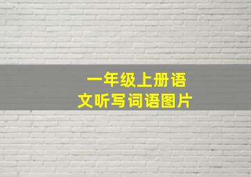 一年级上册语文听写词语图片