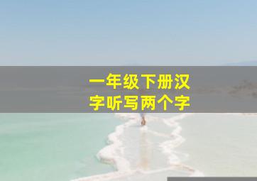 一年级下册汉字听写两个字