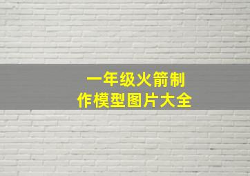 一年级火箭制作模型图片大全