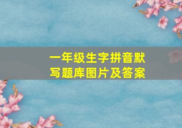 一年级生字拼音默写题库图片及答案