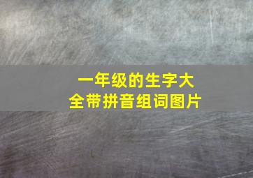 一年级的生字大全带拼音组词图片