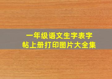 一年级语文生字表字帖上册打印图片大全集