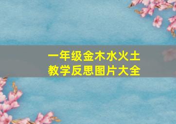 一年级金木水火土教学反思图片大全