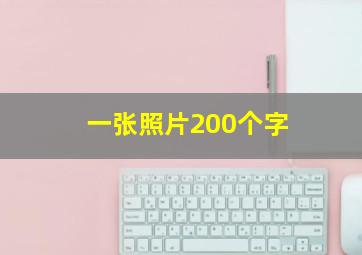 一张照片200个字