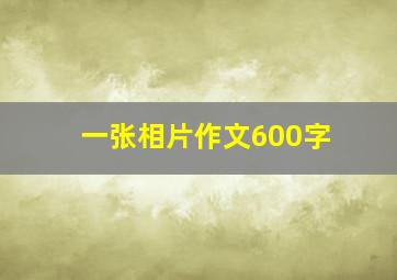 一张相片作文600字