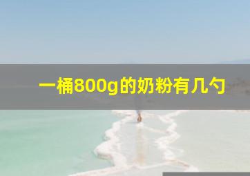 一桶800g的奶粉有几勺