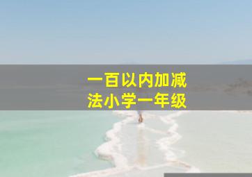 一百以内加减法小学一年级