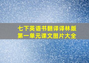 七下英语书翻译译林版第一单元课文图片大全