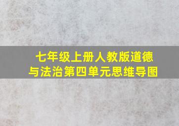 七年级上册人教版道德与法治第四单元思维导图