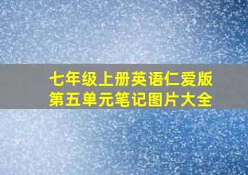 七年级上册英语仁爱版第五单元笔记图片大全