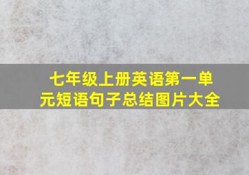 七年级上册英语第一单元短语句子总结图片大全