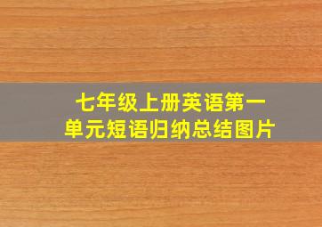 七年级上册英语第一单元短语归纳总结图片