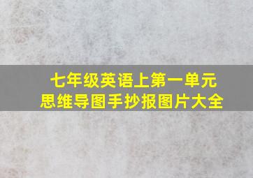 七年级英语上第一单元思维导图手抄报图片大全