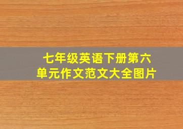 七年级英语下册第六单元作文范文大全图片