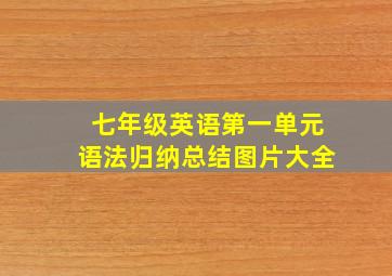 七年级英语第一单元语法归纳总结图片大全