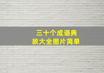 三十个成语典故大全图片简单