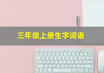 三年级上册生字词语