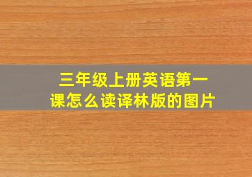 三年级上册英语第一课怎么读译林版的图片