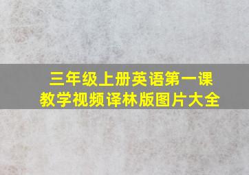 三年级上册英语第一课教学视频译林版图片大全