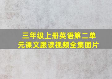 三年级上册英语第二单元课文跟读视频全集图片