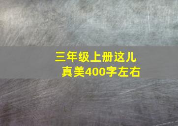 三年级上册这儿真美400字左右