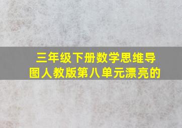 三年级下册数学思维导图人教版第八单元漂亮的