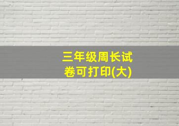 三年级周长试卷可打印(大)