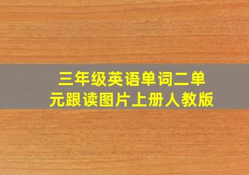 三年级英语单词二单元跟读图片上册人教版