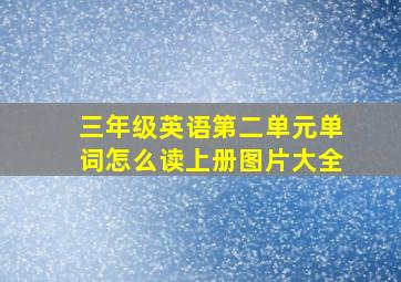 三年级英语第二单元单词怎么读上册图片大全