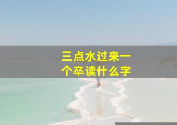 三点水过来一个卒读什么字