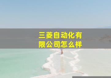 三菱自动化有限公司怎么样