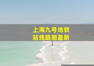 上海九号地铁站线路图最新