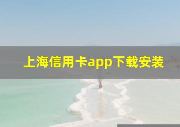 上海信用卡app下载安装