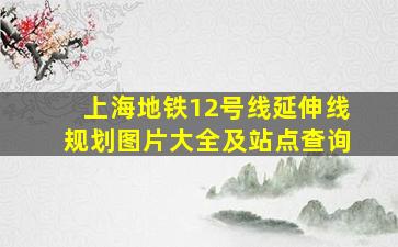 上海地铁12号线延伸线规划图片大全及站点查询