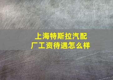 上海特斯拉汽配厂工资待遇怎么样